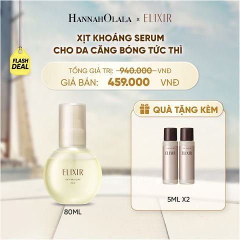  (FLASHSALE) XỊT KHOÁNG DƯỠNG ẨM TỨC THÌ ELIXIR SUPERIEUR LUMINOUS GLOW MIST 80ML - DEAL 9 