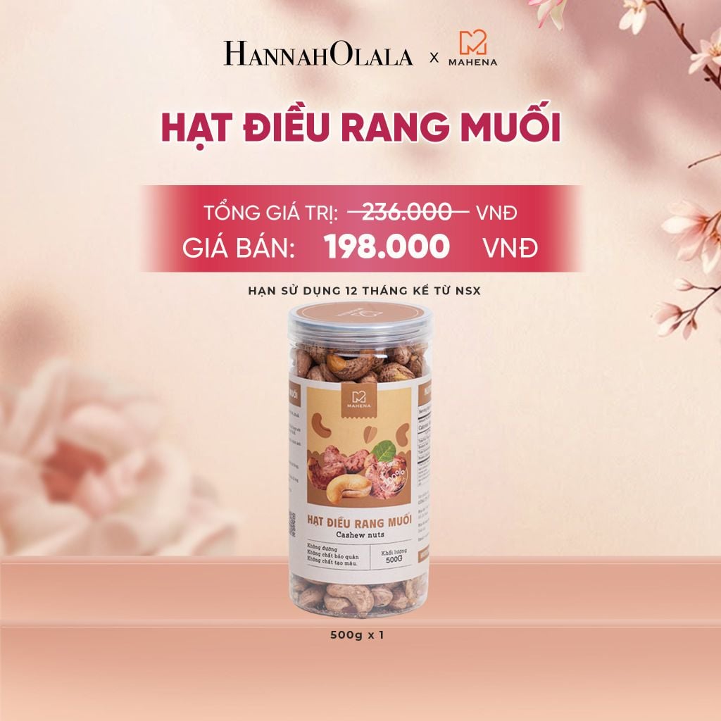  HẠT ĐIỀU RANG MUỐI 500G DEAL 9: - A105 