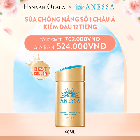  A40_DEAL 9: SỮA CHỐNG NẮNG DƯỠNG DA KIỀM DẦU BẢO VỆ HOÀN HẢO ANESSA GOLD MILK SPF50+ PA++++ 60ML 