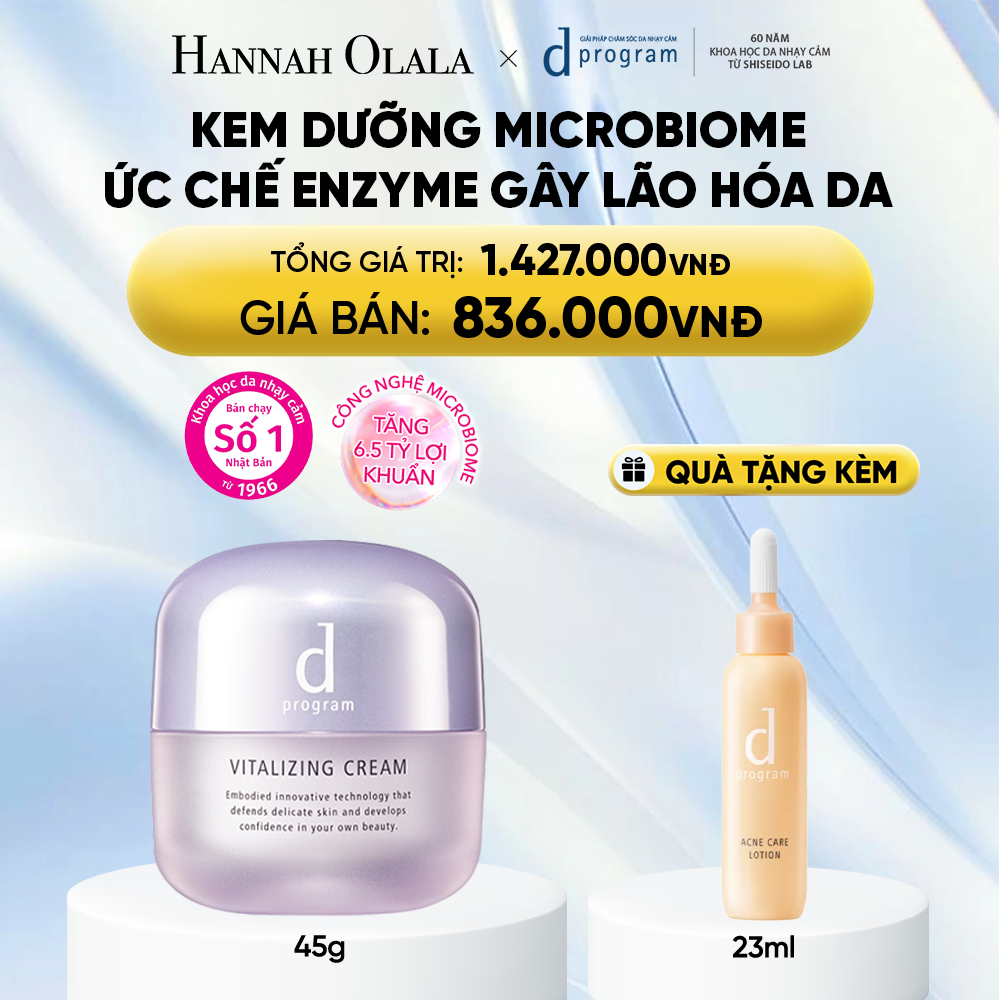  KEM DƯỠNG NGĂN NGỪA LÃO HÓA D PROGRAM VITALIZING CREAM 45G - DEAL 9 