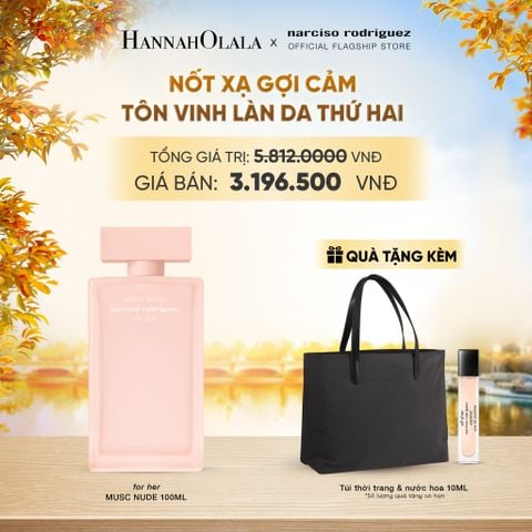  NƯỚC HOA NỮ NARCISO RODRIGUEZ MUSC NUDE EDP 100ML - DEAL 9 - E464 