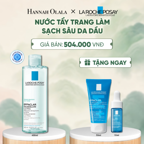  NƯỚC TẨY TRANG LÀM SẠCH SÂU DA DẦU LA ROCHE-POSAY EFFACLAR MICELLAR WATER 400ML - A1141 