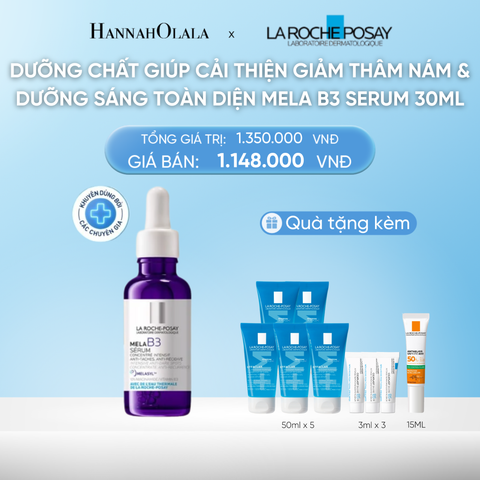  DEAL 9: DƯỠNG CHẤT GIÚP CẢI THIỆN GIẢM THÂM NÁM & DƯỠNG SÁNG TOÀN DIỆN MELA B3 SERUM 30ML 
