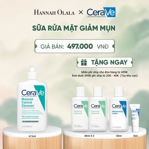  SỮA RỬA MẶT GIẢM MỤN CERAVE BLEMISH CONTROL CLEANSER 473ML - A1124 