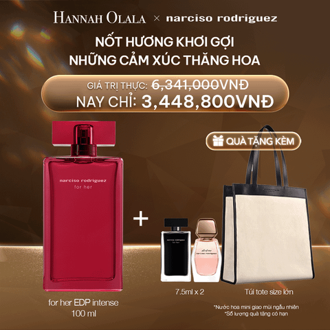  DEAL 9:  NƯỚC HOA NỮ NARCISO RODRIGUEZ FOR HER EAU DE PARFUM INTENSE 100ML 