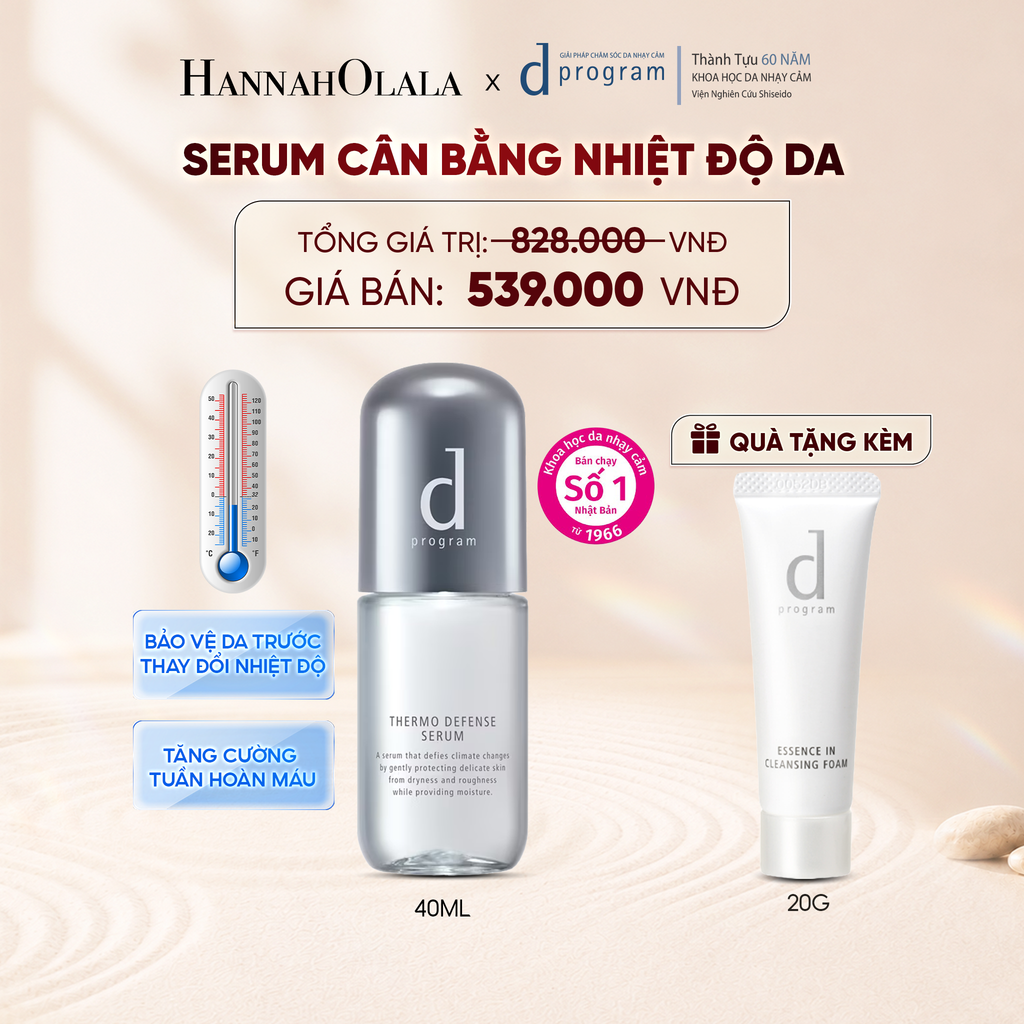  SERUM CÂN BẰNG NHIỆT ĐỘ DA D PROGRAM THERMO SERUM 40ML - DEAL 9 