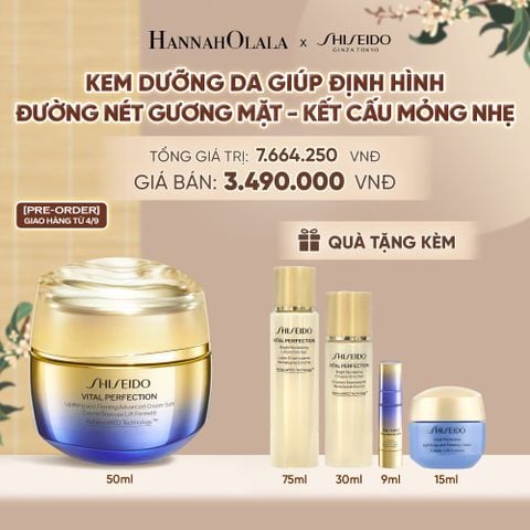  KEM DƯỠNG DA SHISEIDO VITAL PERFECTION UPLIFTING AND FIRMING ADVANCED CREAM SOFT 50ML - DEAL 09 - A1165 
