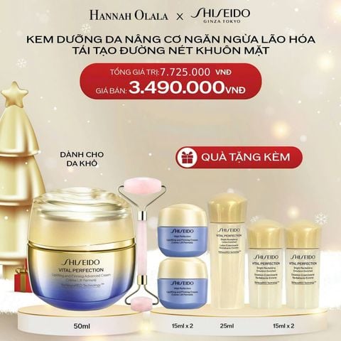  A1418_DEAL 9: KEM DƯỠNG DA SHISEIDO VITAL PERFECTION UPLIFTING AND FIRMING ADVANCED CREAM 50ML 