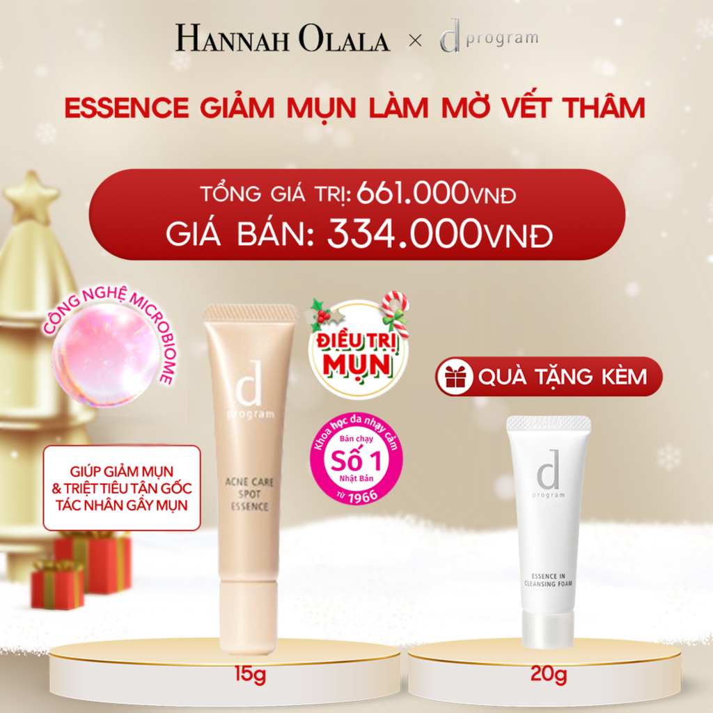  DEAL 9: ESSENCE GIẢM MỤN VÀ LÀM MỜ VẾT THÂM D PROGRAM ACNE CARE SPOT ESSENCE 15G 
