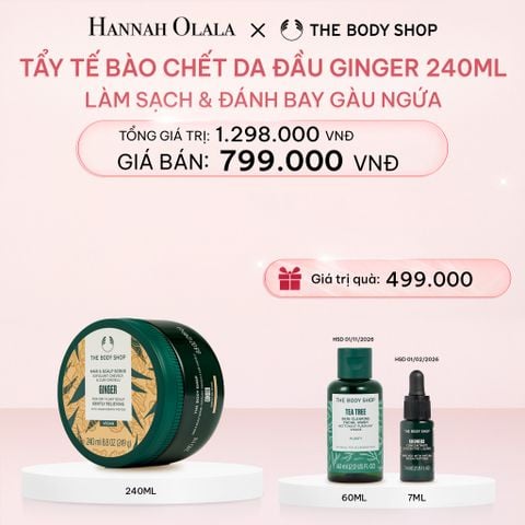  E388_DEAL 9: TẨY TẾ BÀO CHẾT DA ĐẦU ĐÁNH BAY GÀU NGỨA GINGER HAIR SCRUB 240ML 
