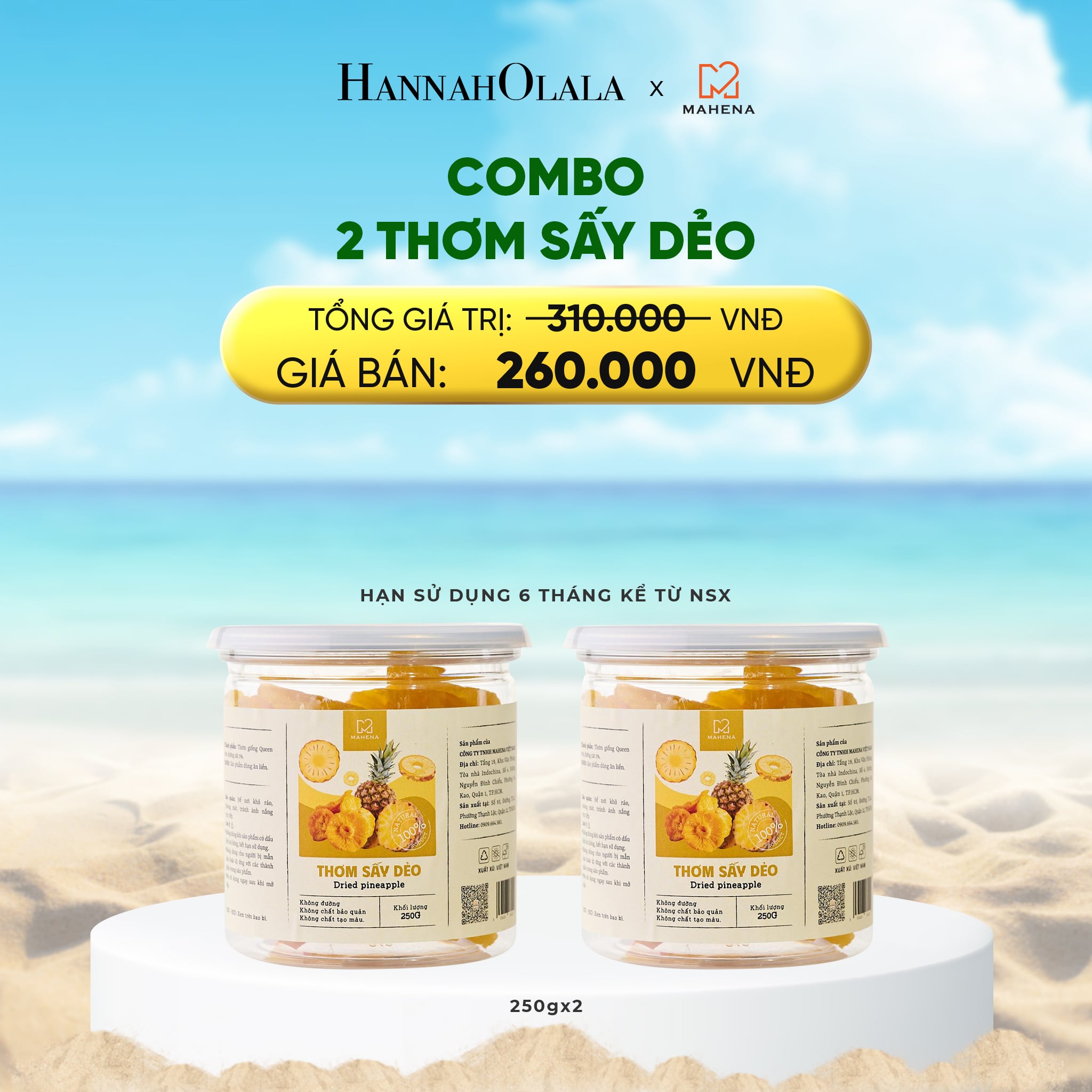 Combo 2 Thơm Sấy Dẻo