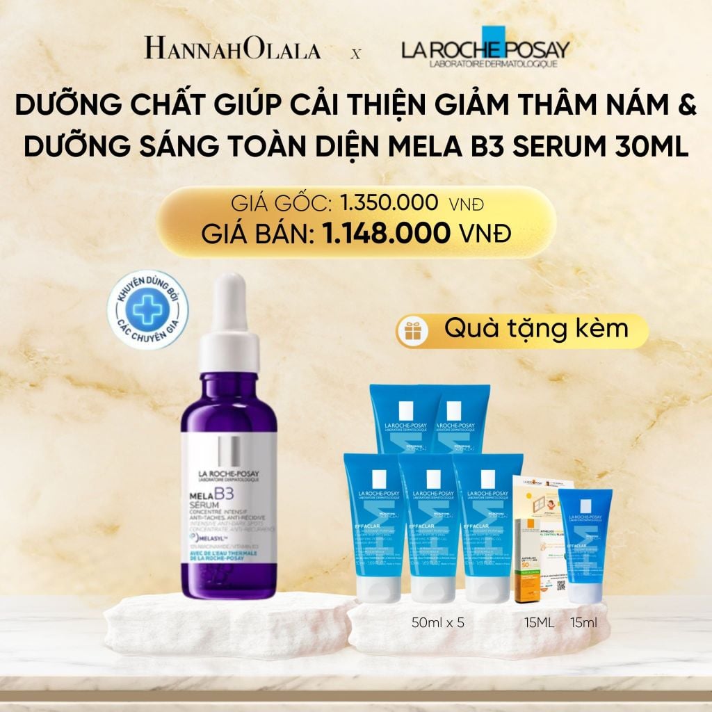  DEAL 9: DƯỠNG CHẤT GIÚP CẢI THIỆN GIẢM THÂM NÁM & DƯỠNG SÁNG TOÀN DIỆN MELA B3 SERUM 30ML 