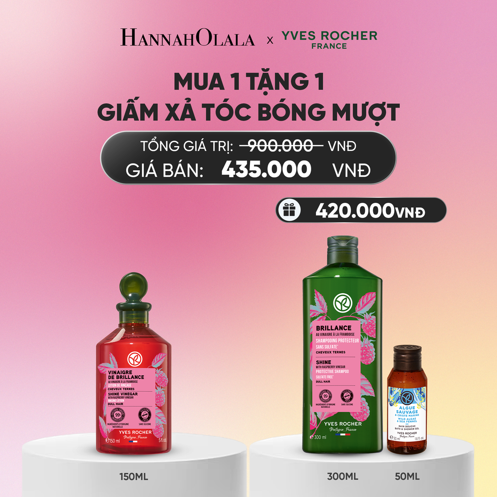  MUA 1 TẶNG 1 GIẤM XẢ TÓC BÓNG MƯỢT TẶNG DẦU GỘI GIÚP TÓC BÓNG MƯỢT_A53 