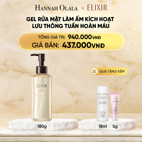  DEAL 9: GEL RỬA MẶT SẠCH SÂU, DƯỠNG ẨM ELIXIR CLARIFYING WARM CLEANSER 