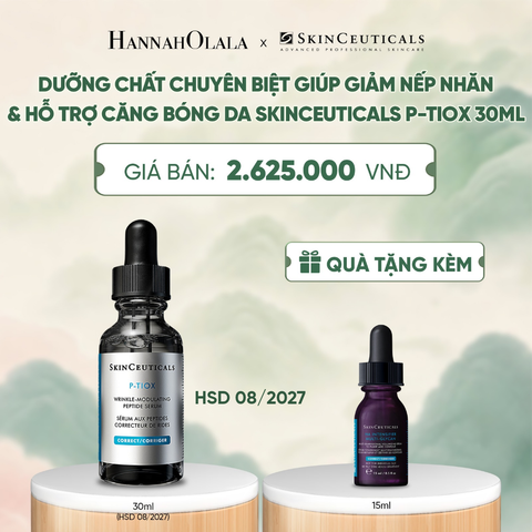  [HSD 08/2027] DƯỠNG CHẤT CHUYÊN BIỆT GIÚP GIẢM NẾP NHĂN & HỖ TRỢ CĂNG BÓNG DA SKINCEUTICALS P-TIOX 30ML - A1163 