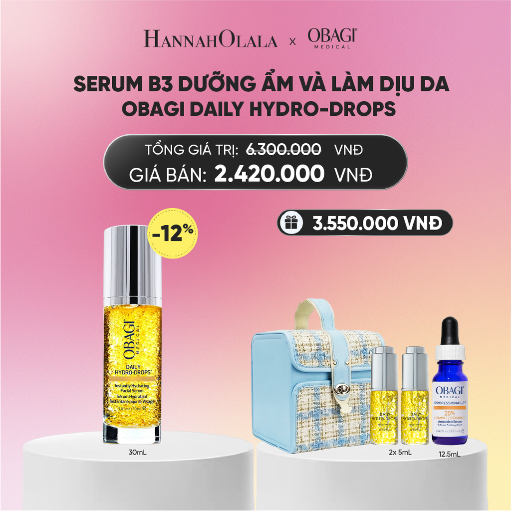  SERUM B3 DƯỠNG ẨM VÀ LÀM DỊU DA DAILY HYDRO-DROPS 30ML - DEAL 9.1 