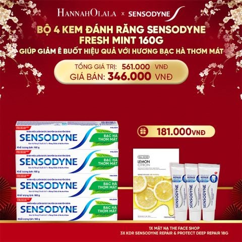  DEAL 9: BỘ 4 KDR SSD FRESH MINT 160G 