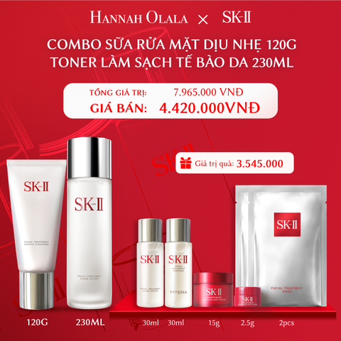  D18_DEAL 9: COMBO SỮA RỬA MẶT DỊU NHẸ 120G + TONER LÀM SẠCH TẾ BÀO DA 230ML 