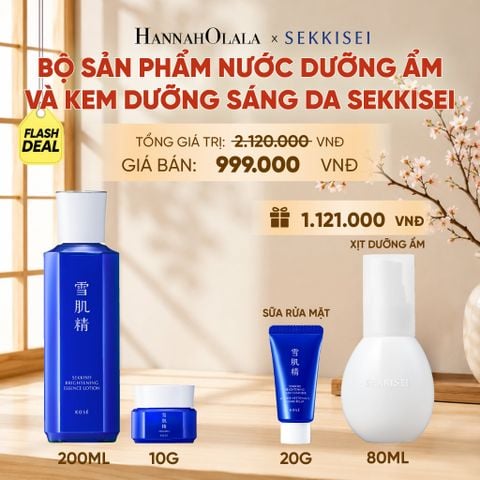  BỘ SẢN PHẨM NƯỚC DƯỠNG ẨM VÀ KEM DƯỠNG SÁNG DA SEKKISEI 