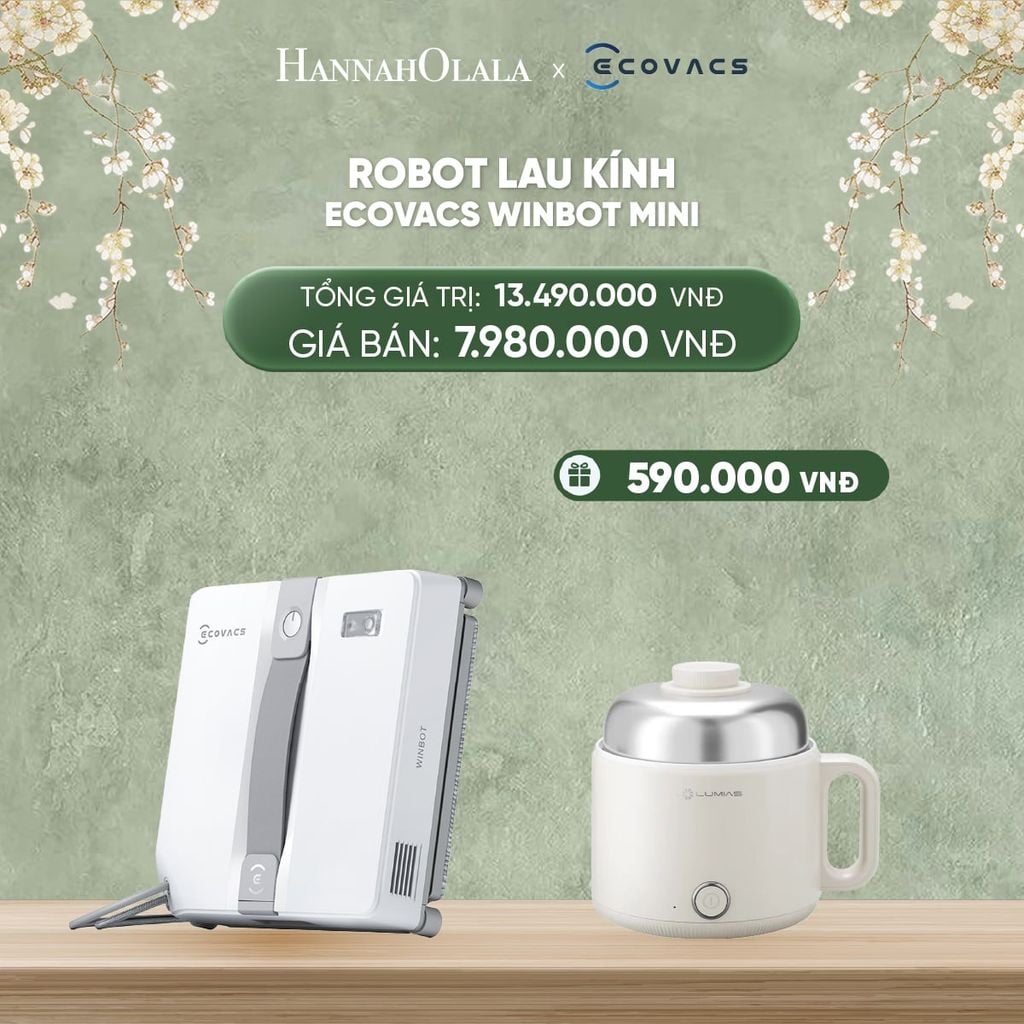  DEAL 9: ROBOT LAU KÍNH ECOVACS WINBOT MINI 