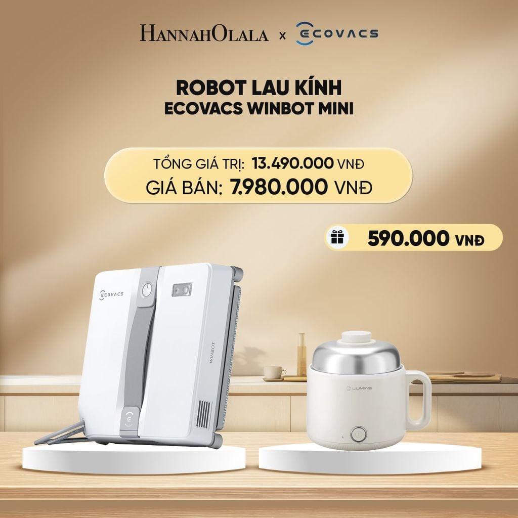  DEAL 9: ROBOT LAU KÍNH ECOVACS WINBOT MINI 