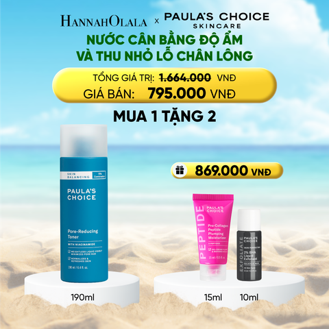  DEAL 9: NƯỚC CÂN BẰNG ĐỘ ẨM VÀ ĐIỀU CHỈNH LỖ CHÂN LÔNG 190ML 