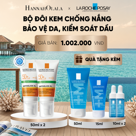  BỘ ĐÔI KEM CHỐNG NẮNG BẢO VỆ DA, KIỂM SOÁT DẦU ANTHELIOS XL OIL CONTROL GEL CREAM 50ML DEAL 9: 