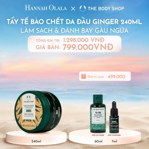  C707_DEAL 11: TẨY TẾ BÀO CHẾT DA ĐẦU ĐÁNH BAY GÀU NGỨA GINGER HAIR SCRUB 240ML 