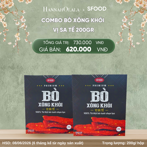 DEAL 09: COMBO BÒ XÔNG KHÓI – VỊ SA TẾ 200G 