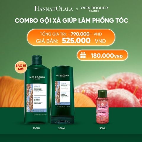  COMBO GỘI XẢ GIÚP LÀM PHỒNG TÓC TẶNG MINI GIẤM XẢ TÓC BÓNG MƯỢT 