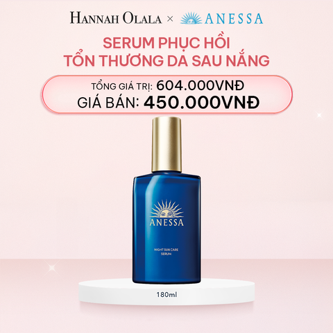  E129_DEAL 9: SERUM DƯỠNG DA VÀ PHỤC HỒI TỔN THƯƠNG DA SAU NẮNG ANESSA NIGHT SUN CARE SERUM 180ML 