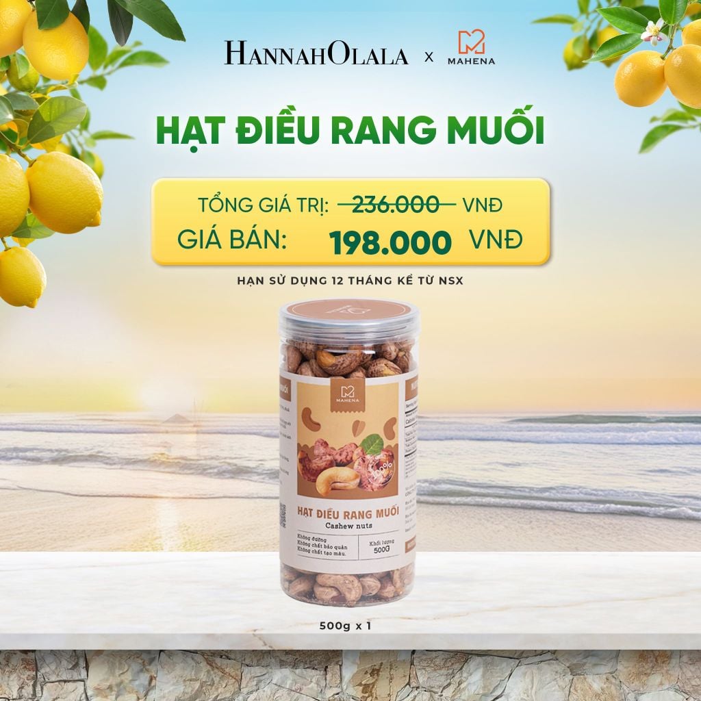  HẠT ĐIỀU RANG MUỐI 500G DEAL 9: 