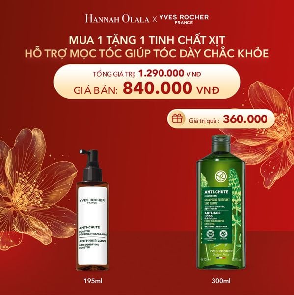  DEAL 12: MUA 1 TẶNG 1 TINH CHẤT XỊT HỖ TRỢ MỌC TÓC GIÚP TÓC DÀY CHẮC KHỎE TẶNG DẦU GỘI GIẢM TÓC GÃY RỤNG 