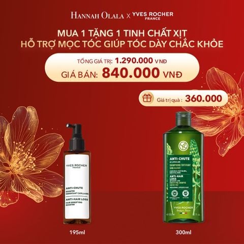  DEAL 12: MUA 1 TẶNG 1 TINH CHẤT XỊT HỖ TRỢ MỌC TÓC GIÚP TÓC DÀY CHẮC KHỎE TẶNG DẦU GỘI GIẢM TÓC GÃY RỤNG 