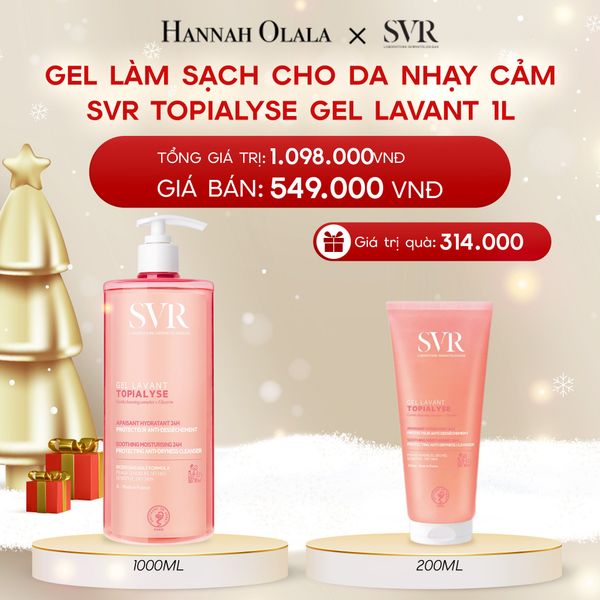  A944_DEAL 09: GEL LÀM SẠCH CHO DA NHẠY CẢM, DA KHÔ VÀ VIÊM DA CƠ ĐỊA SVR TOPIALYSE GEL LAVANT 1L 