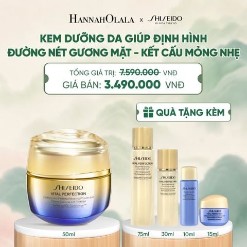  KEM DƯỠNG DA SHISEIDO VITAL PERFECTION UPLIFTING AND FIRMING ADVANCED CREAM SOFT 50ML - DEAL 09 - A1327 