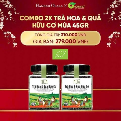  DEAL 9: COMBO 2X TRÀ HOA VÀ QUẢ HỮU CƠ MÙA 45GR 
