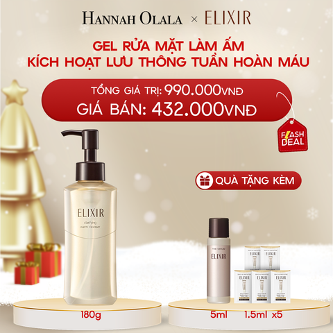  DEAL 9: GEL RỬA MẶT SẠCH SÂU, DƯỠNG ẨM ELIXIR CLARIFYING WARM CLEANSER 