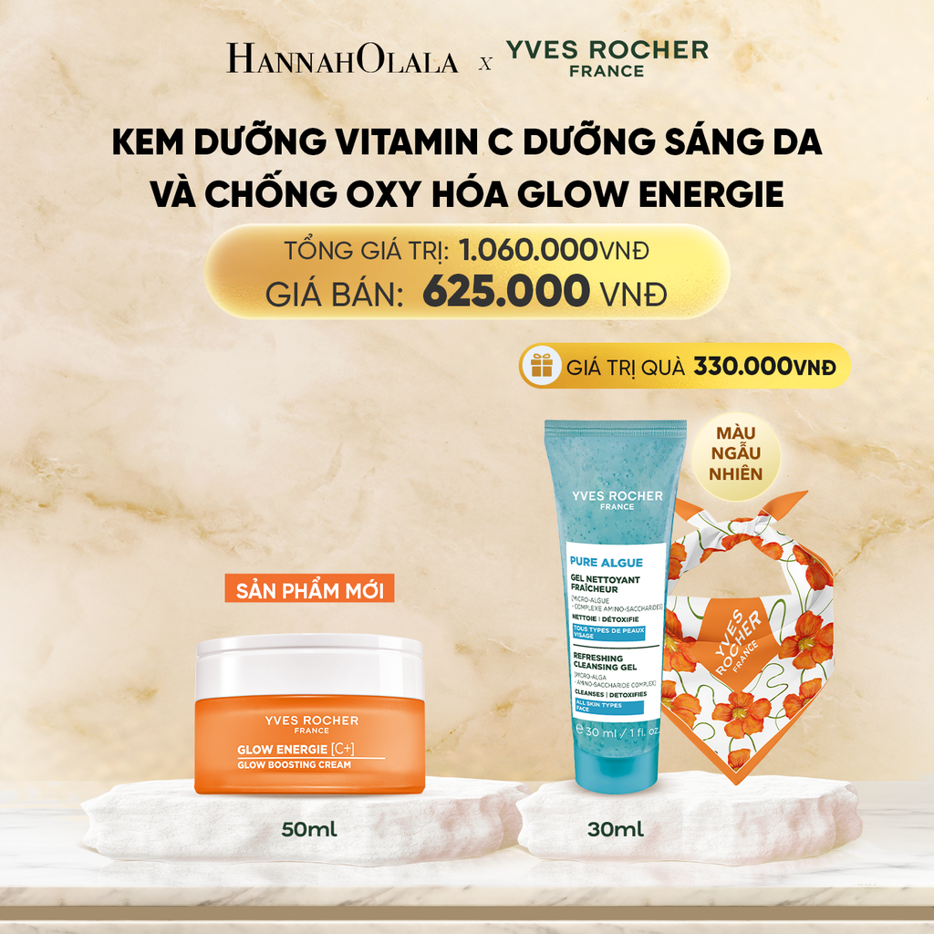  [SẢN PHẨM MỚI] KEM DƯỠNG VITAMIN C DƯỠNG SÁNG DA VÀ CHỐNG OXY HÓA GLOW ENERGIE 