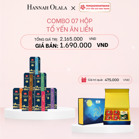  E1010_DEAL 9: COMBO 07 HỘP TỔ YẾN ĂN LIỀN 11G 