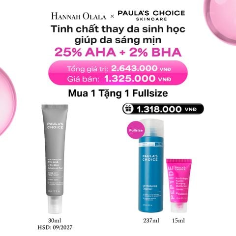  TINH CHẤT THAY DA SINH HỌC GIÚP DA SÁNG MỊN SKIN PERFECTING 25% AHA + 2% BHA EXFOLIANT PEEL 30ML - HSD 09/2027 - DEAL 9 - B21 