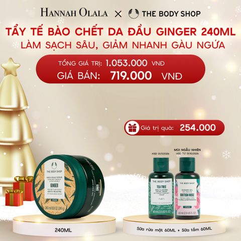  DEAL 9: TẨY TẾ BÀO CHẾT DA ĐẦU ĐÁNH BAY GÀU NGỨA GINGER HAIR SCRUB 240ML 