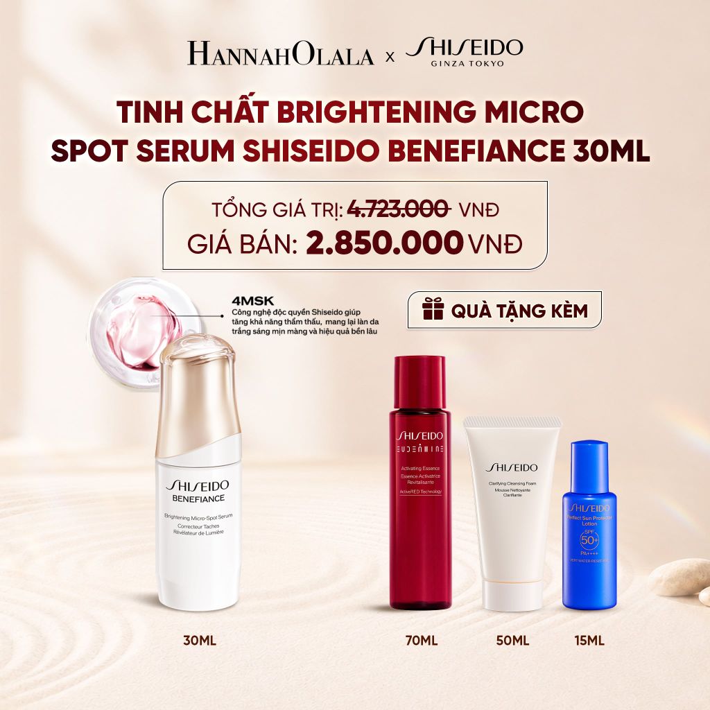  TINH CHẤT BRIGHTENING MICRO SPOT SERUM SHISEIDO BENEFIANCE 30ML - DEAL 9 