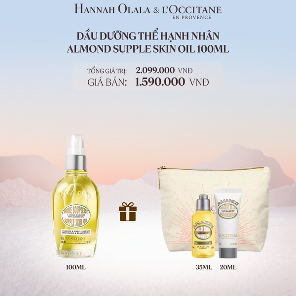  A1083_DEAL 3: DẦU DƯỠNG THỂ HẠNH NHÂN LOCCITANE 100ML 
