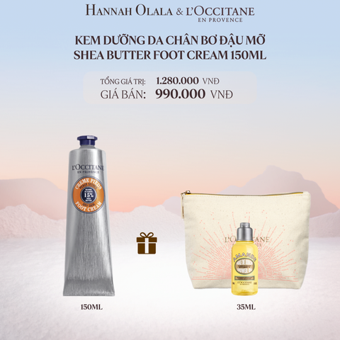  DEAL 4: KEM DƯỠNG DA CHÂN BƠ ĐẬU MỠ LOCCITANE 150ML 