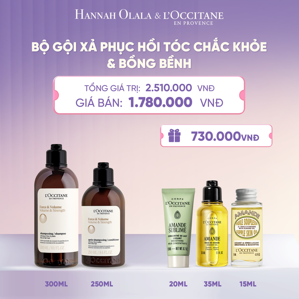  SET GỘI XẢ LOCCITANE DƯỠNG TÓC BỒNG BỀNH  - L032 