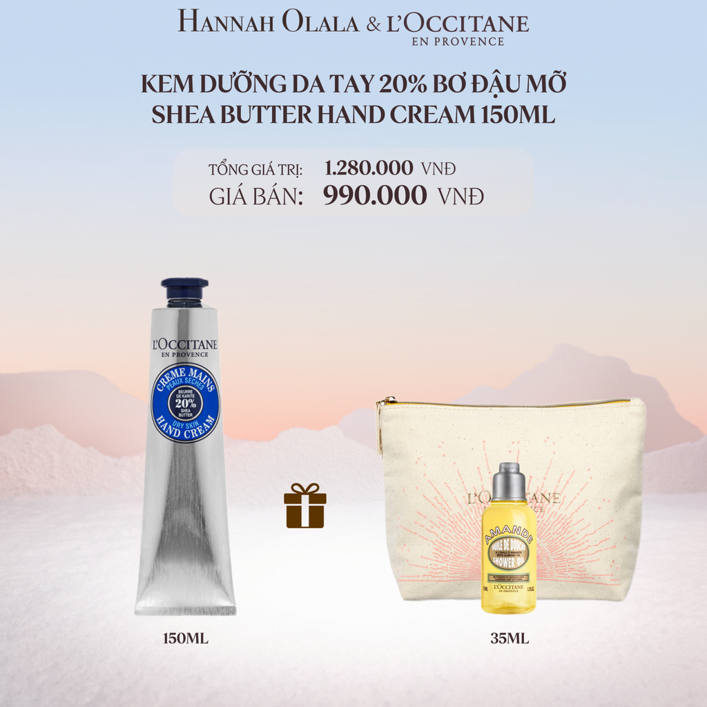  DEAL 5: KEM DƯỠNG DA TAY BƠ ĐẬU MỠ LOCCITANE 150ML 