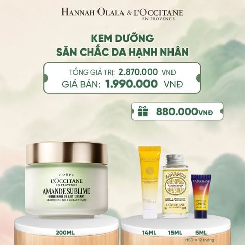  KEM DƯỠNG THỂ SĂN CHẮC DA HẠNH NHÂN LOCCITANE 200ML - A399 