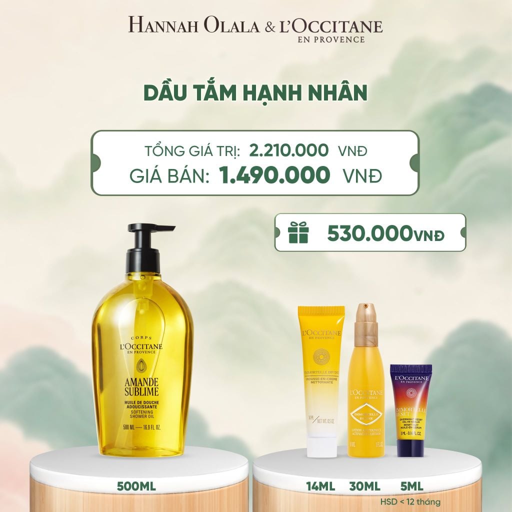  DẦU TẮM HẠNH NHÂN LOCCITANE 500ML - A400 