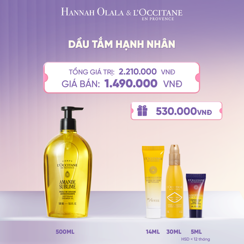  DẦU TẮM HẠNH NHÂN LOCCITANE 500ML  - L024 